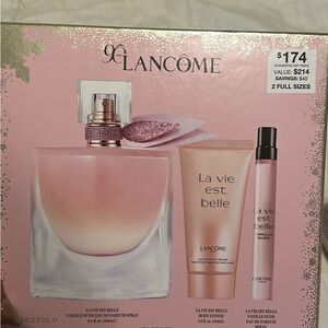 Lancome La Vie Est Belle Set - Pink and Gold